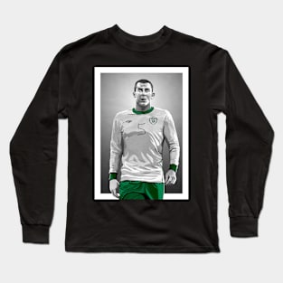 Richard Dunne - Ireland #5 Artwork Long Sleeve T-Shirt